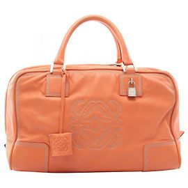 Borsa Loewe Amazona 36 in pelle arancione Arancione