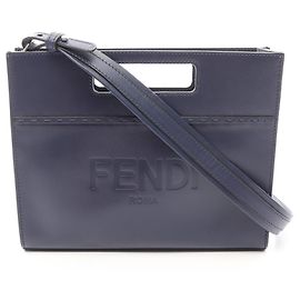 Borsa Shopper Small Fendi Blu navy
