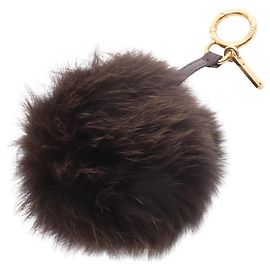 Accessoire de sac à main Fendi Pom Charm Marron