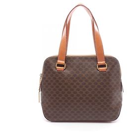 Céline Celine Macadam Handbag Brown