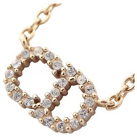 Christian Dior Dior CD Logo Halskette Golden Andere