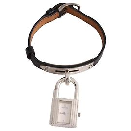Hermès Orologio con cinturino Kelly nero Nero