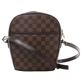 Borsa a tracolla Louis Vuitton Ipanema PM Damier in marrone N51294 Rosso