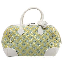 Bolsa Louis Vuitton Speedy Round Monogram Bouclette em Green M40703 Verde