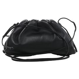 Bottega Veneta The Pouch Mini Borsa a tracolla in pelle Nero Nero