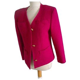 Chaqueta corta Weill de lana y seda rosa Rosa