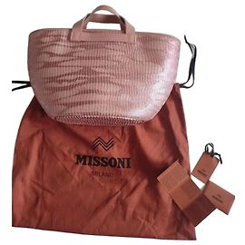 Borsa shopper Missoni rosa testurizzata Rosa