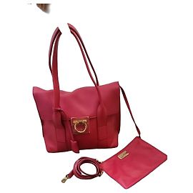 Borsa in pelle rosa Salvatore Ferragamo Rosa