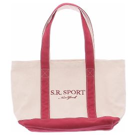 Autre Marque Bolso tote beige y rojo Beige