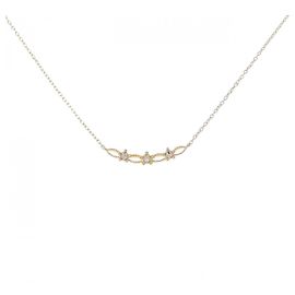 Autre Marque Collier Star Jewelry Au750 Diamant Doré