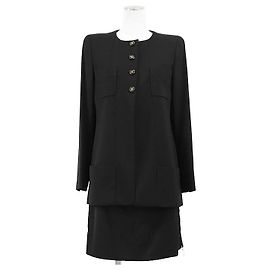 Conjunto de lã Chanel Preto