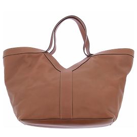 Autre Marque SAINT LAURENT Borsa tote Y in pelle marrone Marrone
