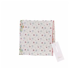 Dior Lenço creme flower & birds Bege