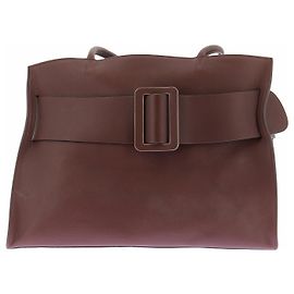 Boyy Bolso de cuero marrón con cinturón Castaño