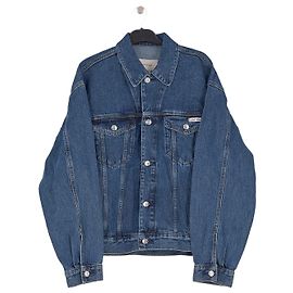 Giacca di jeans blu Calvin Klein in cotone Blu