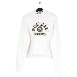 Guess Weißer Baumwoll Hoodie Guess Jeans California Weiß