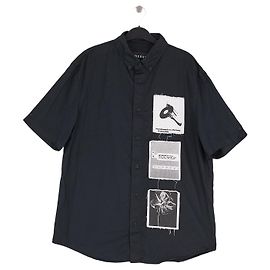 Autre Marque Camicia in cotone nera Nero