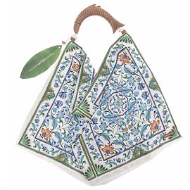 Farm Rio Borsa in raso con foulard floreale Multicolore