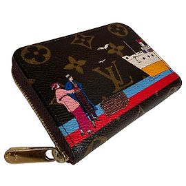 Louis Vuitton Monogram Zippy Coin Wallet Brown Multiple colors