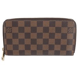 Carteira Longa Zippy Louis Vuitton Damier Damier ebene