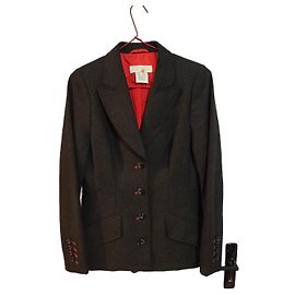 Giacca blazer in lana grigia Escada Grigio Grigio antracite