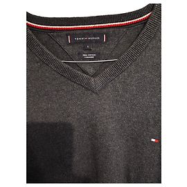 Tommy Hilfiger Baumwoll-Kaschmir-Pullover grau Grau