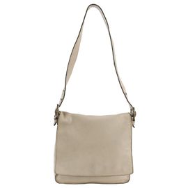 Miu Miu Leather Shoulder Bag in Ivory Cream