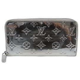 Portafoglio Zippy Louis Vuitton Monogram Miroir Argento