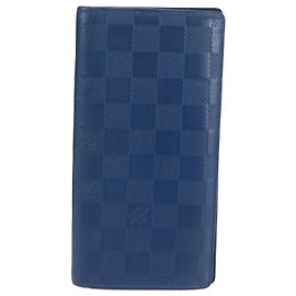 Louis Vuitton Damier Infini Portefeuille Brazza Leather Long Wallet Otro