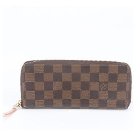 Louis Vuitton Damier Portefeuille Clemence Long Wallet Rose