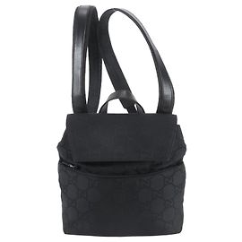 Zaino/Borsa a tracolla Gucci GG Nylon Leather Nero
