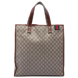 Gucci Beige GG Supreme Web Tote Beige