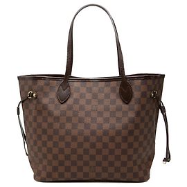 Louis Vuitton Brown Damier Ebene Neverfull MM Braun