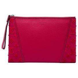 Louis Vuitton Red Veau Cachemire W Pochette Rouge