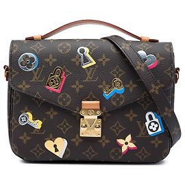 Louis Vuitton Brown Monogram Love Lock Pochette Metis Brown