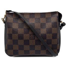 Louis Vuitton Brown Damier Ebene Trousse Pochette Marrom