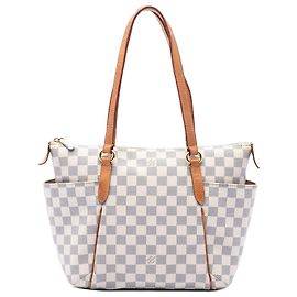 Louis Vuitton White Damier Azur Totally PM Bianco
