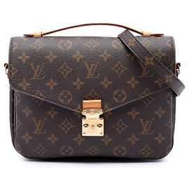 Louis Vuitton Brown Monogram Pochette Metis Marrom