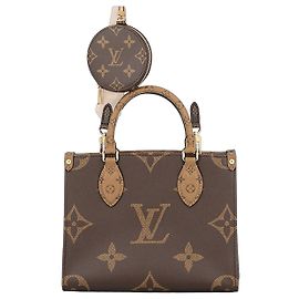 Louis Vuitton Brown Monogram Reverse Giant OnTheGo PM Braun