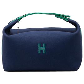 Hermès Blue Small Toile Bride A Brac Case Blau Dunkelblau