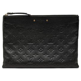 Louis Vuitton Monogram Empreinte Daily Pouch Schwarz Schwarz