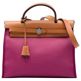 Hermès Pink Toile Herbag Zip 31 Rose Autre