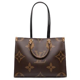 Louis Vuitton Brown Monogram Reverse Giant OnTheGo MM Braun