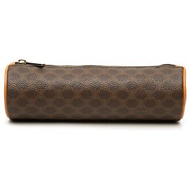 Céline Astuccio Celine Brown Macadam Coated Canvas Marrone