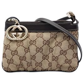 Bolsa tiracolo Gucci em tela GG bege Bege