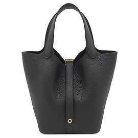 Hermès Black Clemence Picotin Lock 18 Black