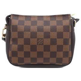 Louis Vuitton Brown Damier Ebene Trousse Pochette Marron