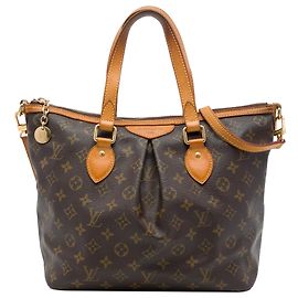Louis Vuitton Brown Monogram Palermo PM Braun