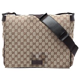 Sac bandoulière Gucci Beige GG Canvas Beige