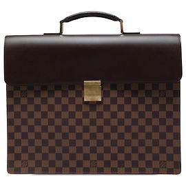 Louis Vuitton Brown Damier Ebene Altona GM Marrom